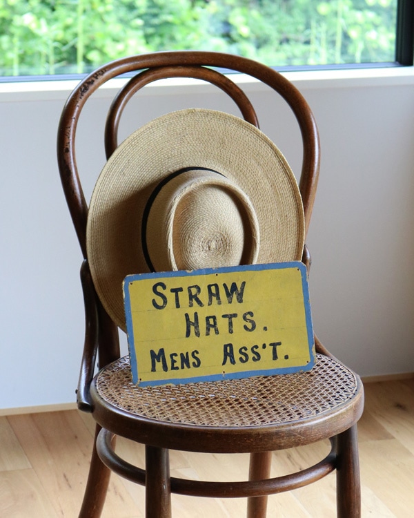 "STRAW HATS" Signboard｜"STRAW HATS" サインボード