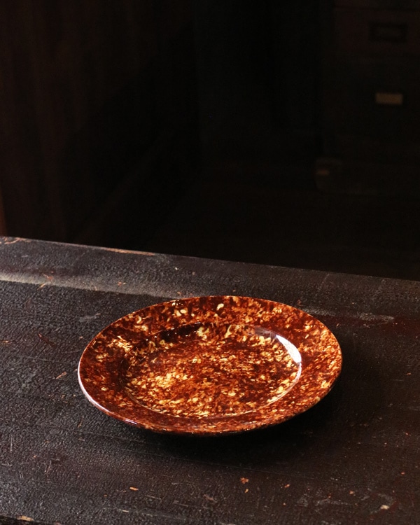 Spongeware Pottery Plate A｜スポンジウエア ポタリー プレート A