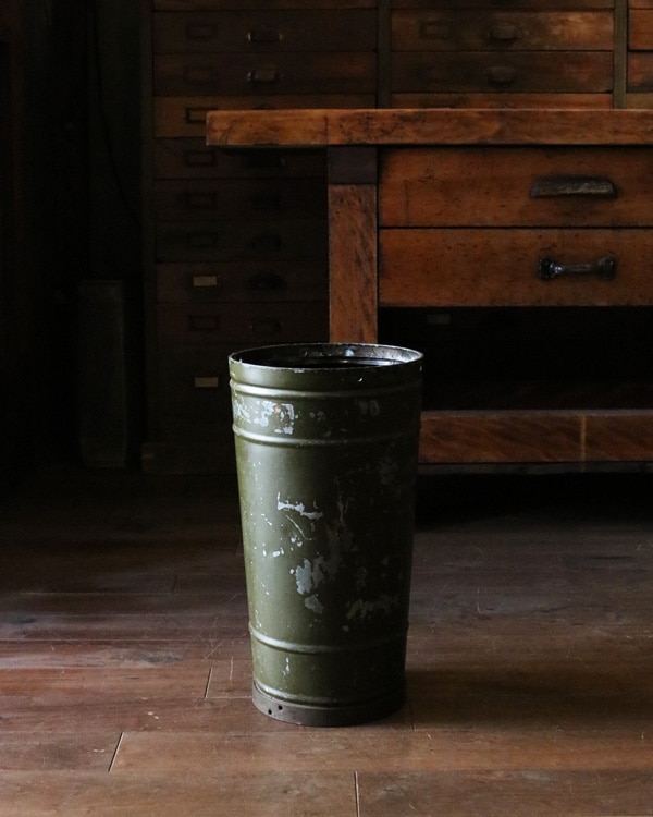 Olive Waste Can｜オリーブカラーのくず入れ