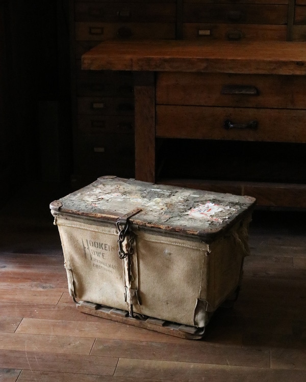 Canvas Carry Basket with Lid|蓋付きキャンバスキャリーバスケット