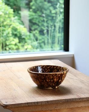 Spongeware Pottery Round Bowlåݥ󥸥 ݥ꡼ 饦ɥܥ