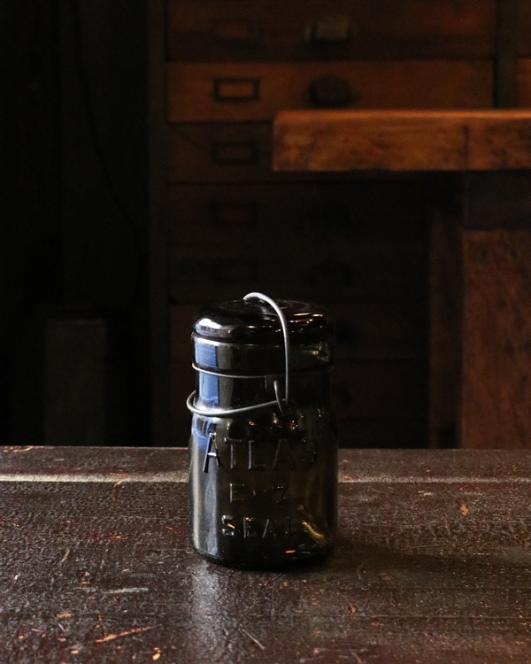 "ATLAS" Mason Jar Brown GJ-007|"ATLAS" メイソンジャー ブラウン L GJ-007