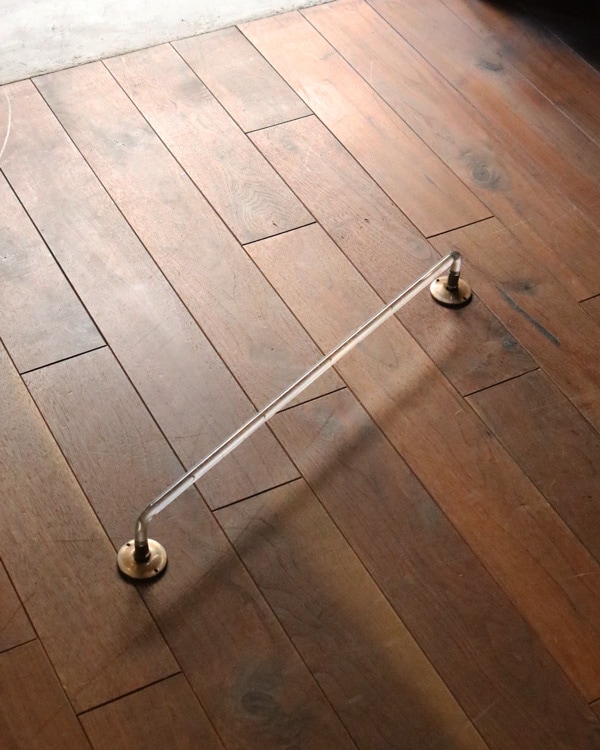 Clear Glass Towel Bar A|クリアーガラス製のタオルバー A