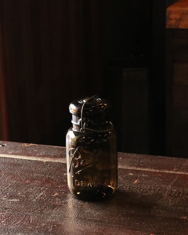 "Ball" Mason Jar Brown GJ-011|"Ball" メイソンジャー ブラウン L GJ-011