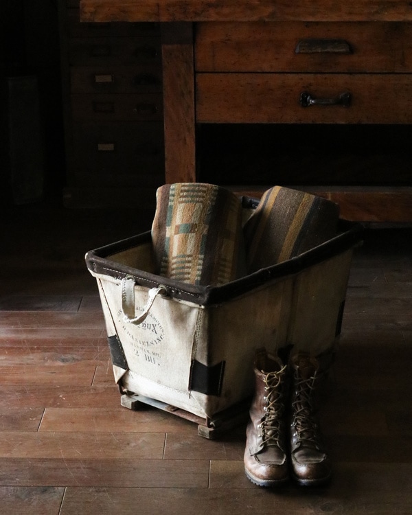 "DANDUX" Canvas Carry Basket|"DANDUX" キャンバスキャリーバスケット