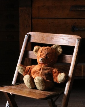 ビンテージドール 美品 オルゴール付きキョロ目のベア くま クマ