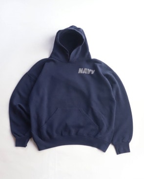 Vintage Y2K NAVY Training Hoodie (XL)