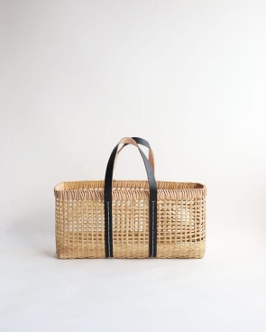 新品未使用品 ワランワヤン amiami革手バスケット ホワイト Sサイズ warang wayan ワランワヤン｜amiami革手バスケット ホワイト S