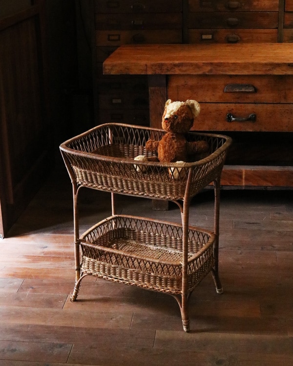 Rattan Stand Basket｜ラタン 脱衣かごスタンドタイプ STB-32