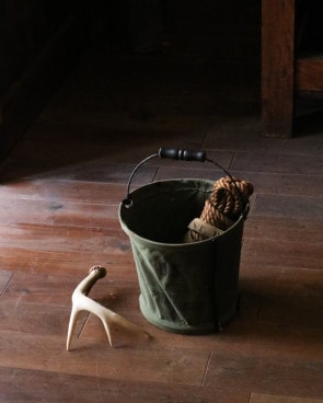 U.S. Military Folding Canvas Pail��U.S.�ߥ꥿�꡼ �ޤ���߼������Х��Х���
