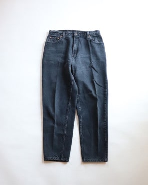 Vintage 90s Light Wash LEVI'S 551 Black Jeans (29x27)