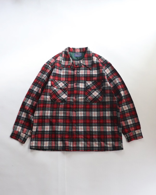 Vintage 70s PENDLETON Open Collar Wool Shirt (XL)