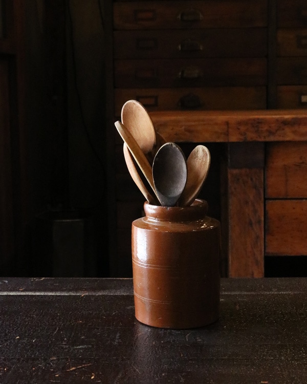 Old Crock Brown OC-024|陶器カトラリー立て Brown OC-024