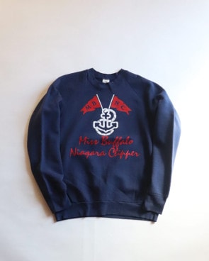 Vintage 80s Navy FRUIT OF THE LOOM Souvenir Crewneck (M)