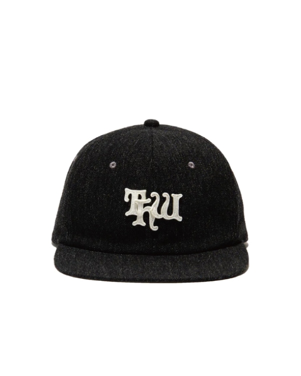 THE H.W.DOG & Co. ザ エイチダブリュー ドッグアンドコー｜THW APPLIQUE BASEBALL CAP "THW"アップリケベースボールキャップ【BLACK】
