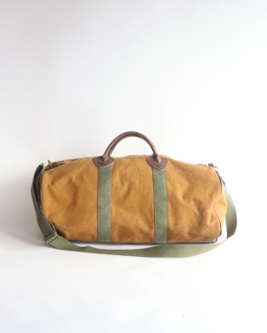 Vintage 70s Brown L.L.BEAN Zipper Duffel Bag (Small)