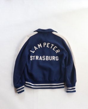 Vintage 70s LAMPETER STRASBURG Wool Award Jacket A (S)