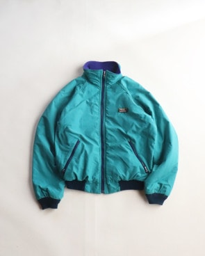 Vintage 80s Teal L.L.BEAN Warm-up Jacket (XS)