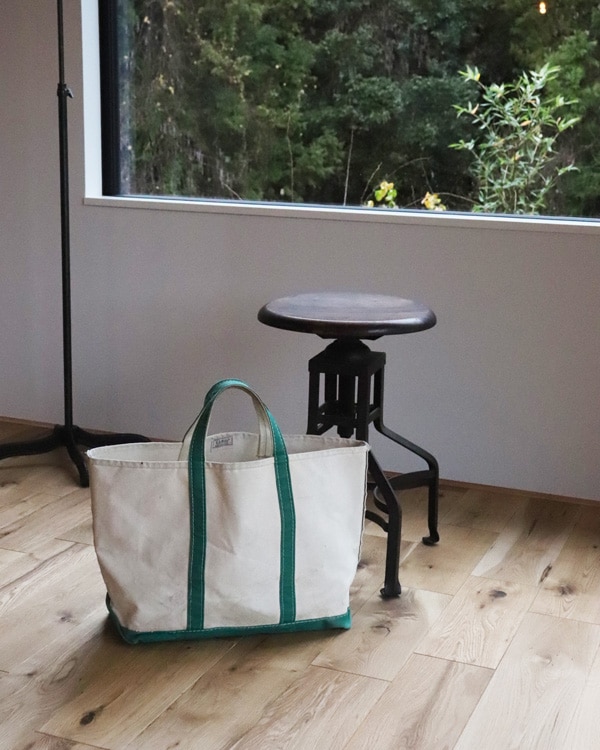 Vintage 80s Green L.L.BEAN Canvas Tote (L)