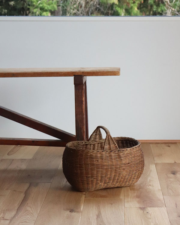 Rattan One handle Basket JPB-012| ラタンワンハンドルバスケット JPB-012