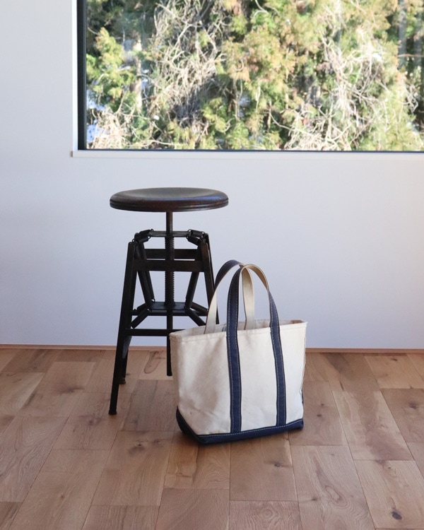 Vintage 90s Navy L.L.BEAN Canvas Tote (S)
