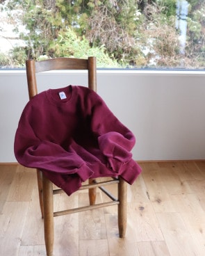 Vintage 80s Burgundy JERZEES Blank Crewneck (XL)