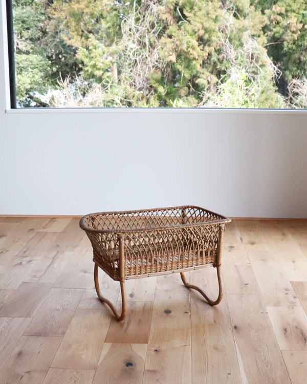 Rattan Stand Basket｜ラタン 脱衣かごスタンドタイプ STB-14
