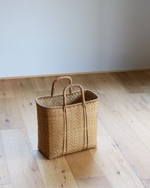 ヴィンテージ　ラビット　バスケット 吉川国工業所 ランドリーバスケット スカンジナビア 目かくし