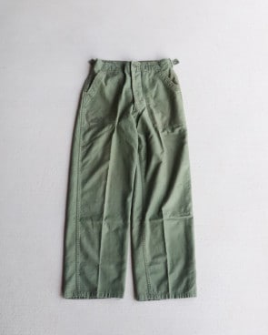 Vintage 60s U.S.ARMY Sateen Trousers OG-107 (W28xL30)