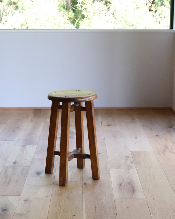 Wooden Round Stool RS-02|木製ラウンドスツール RS-02