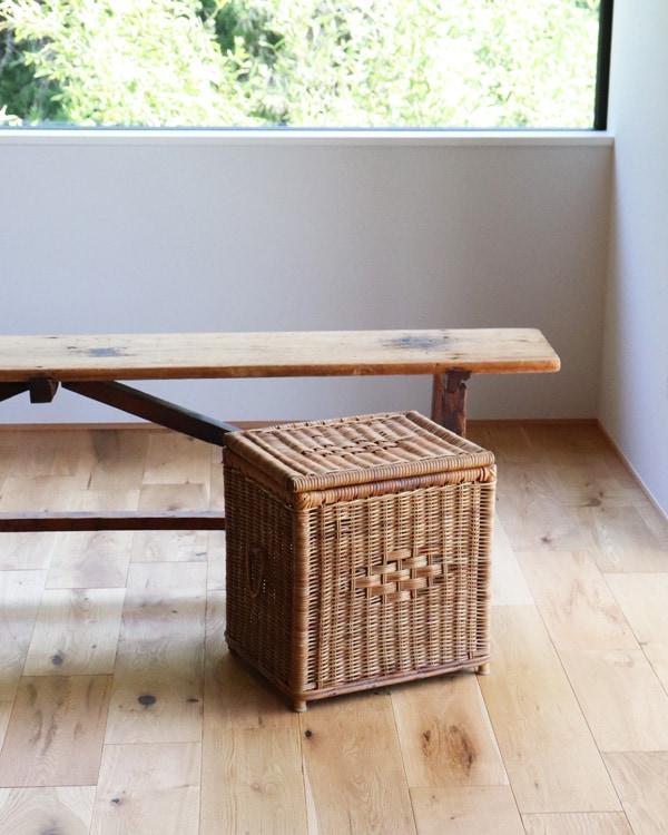 Rattan Basket with Lid｜ラタン蓋付きバスケット