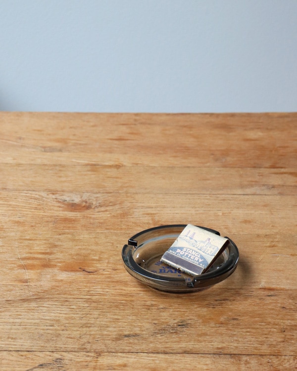 "VERY OLD BARTON" Ashtray|"VERY OLD BARTON" ガラス灰皿