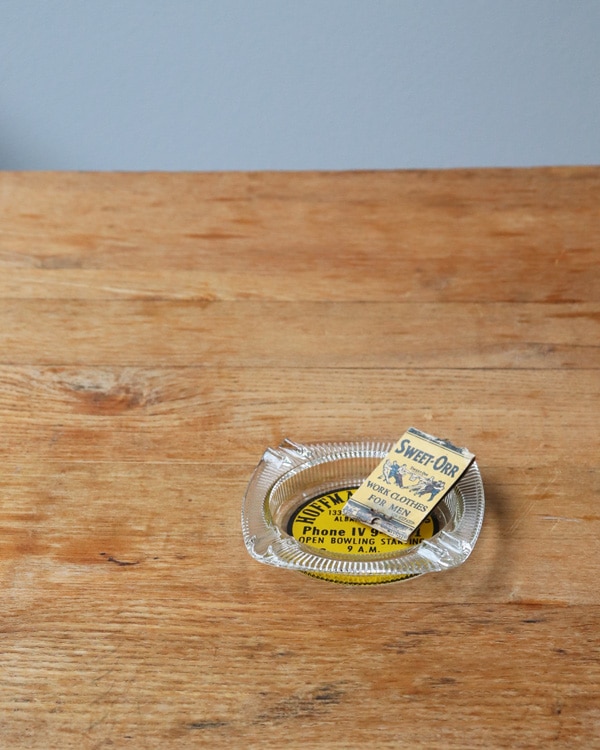 "HOFFMAN LANES" Ashtray|"HOFFMAN LANES" ガラス灰皿