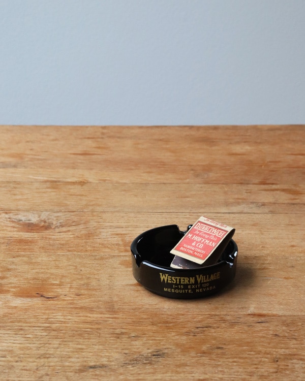 "WESTERN VILLAGE" Ashtray|"WESTERN VILLAGE" ガラス灰皿