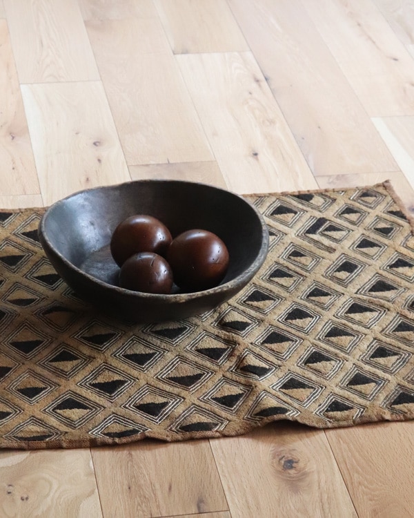 African Textile Kuba Fabric C｜アフリカンテキスタイル クバ布（草ビロード）C