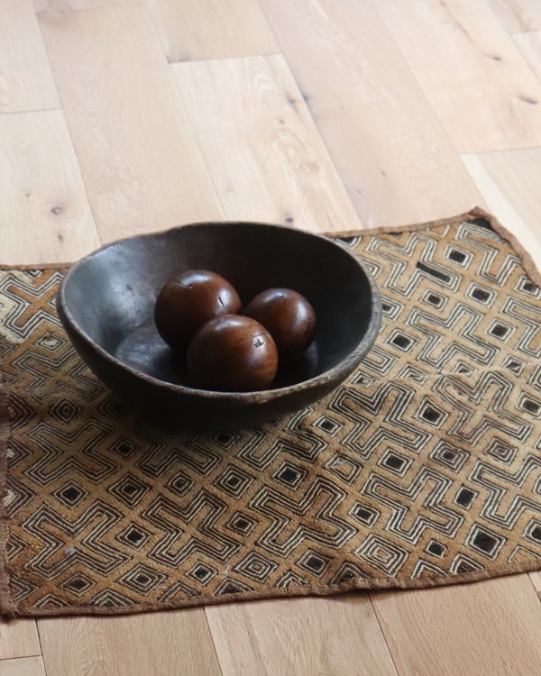 African Textile Kuba Fabric D｜アフリカンテキスタイル クバ布（草ビロード）D