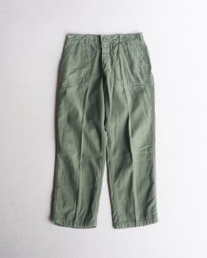 Vintage 70s U.S.ARMY Sateen Trousers OG-107 (W32xL30)