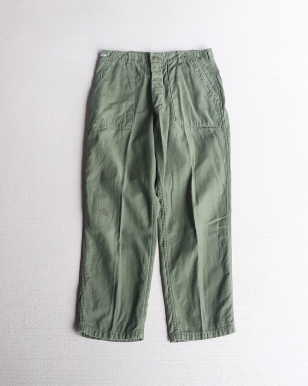Vintage 70s U.S.ARMY Sateen Trousers OG-107 (W32xL30)