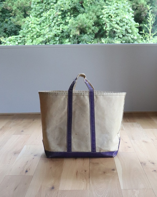 70年代　llビーン トートバッグ　パープル Vintage 70s Purple L.L.BEAN Canvas Tote (L)