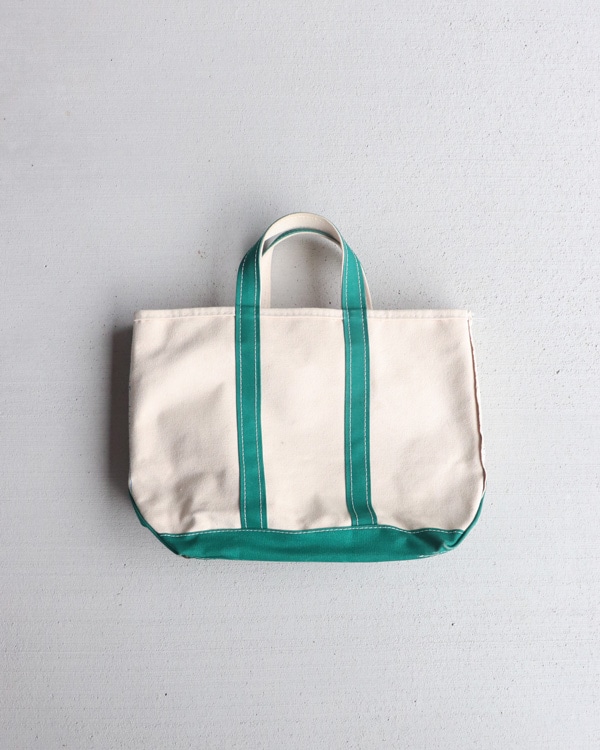 Vintage 80s Green L.L.BEAN Canvas Tote (S)
