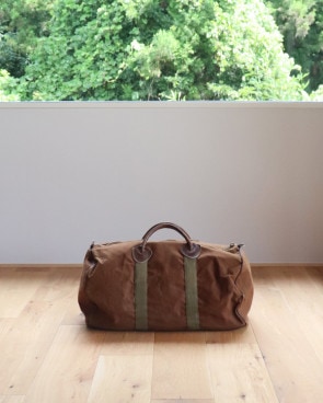 Vintage 80s Dark Brown L.L.BEAN Zipper Duffel Bag