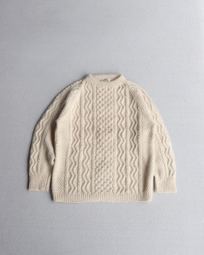 Vintage 80s Fisherman Wool Sweater (M