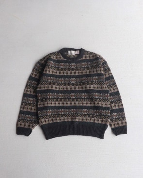 Vintage 90s Shetland Wool Sweater (M)