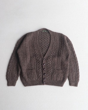Vintage 90s Dark Brown ORVIS Wool Cardy (M)