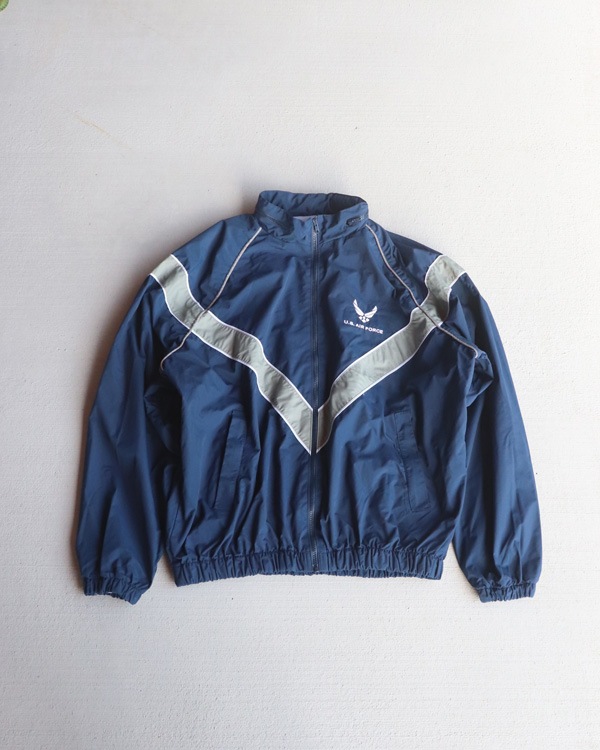 Vintage Y2K Navy U.S.AIR FORCE Training Jacket (XL-Regular)