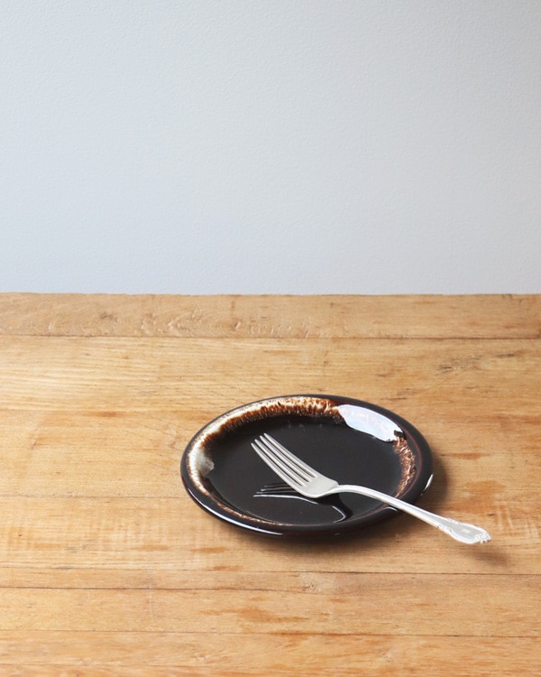 Brown Drip Dessert Plate|ブラウンドリップ デザートプレート