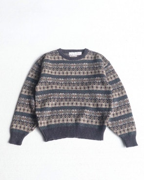 Vintage 90s Shetland Wool Sweater (M)