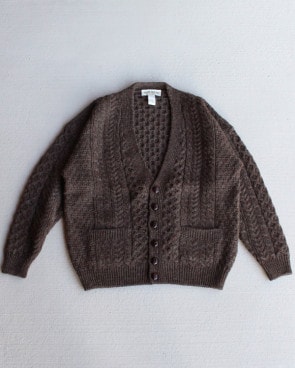 Vintage 90s Dark Brown ORVIS Wool Cardy (L)