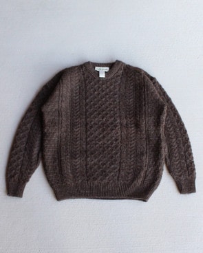 Vintage 90s Dark Brown ORVIS Wool Sweater (S)