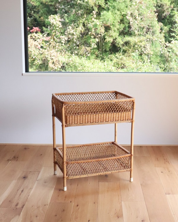 Rattan Stand Basket STB-01｜ラタン 脱衣かごスタンドタイプ STB-01